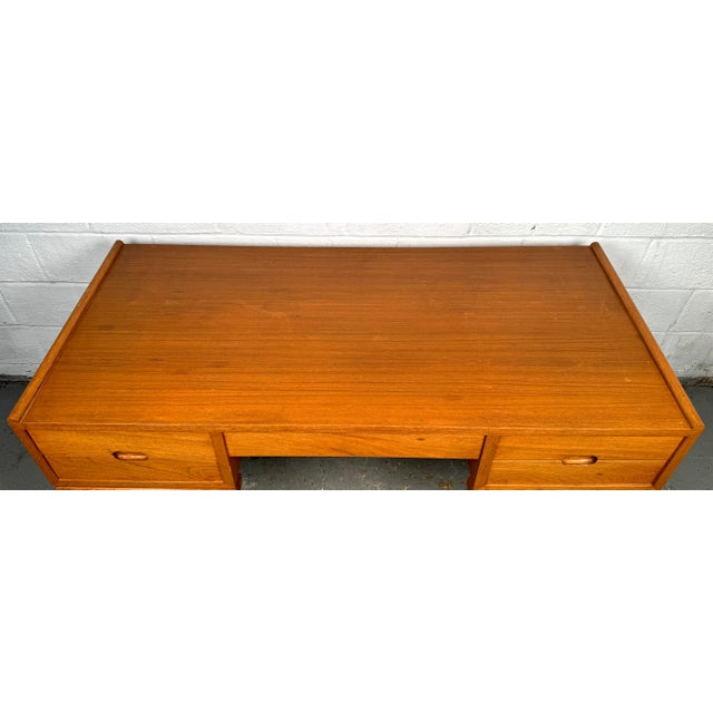 Arne Wahl Iversen Mid-Century Teak Desk by Arne Wahl Iversen For Sale - Image 4 of 12