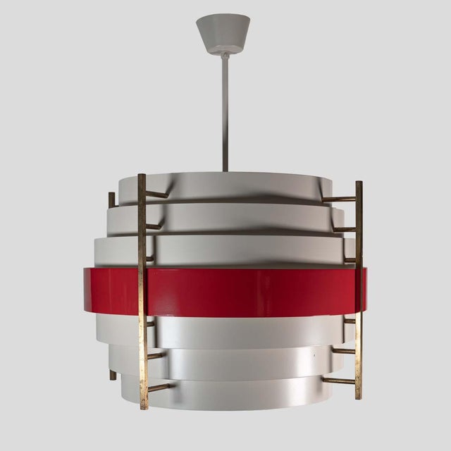 Metal Suspension Light, 1960s For Sale - Image 7 of 11