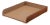 AERIN Classic Croc Leather Paper Tray, Chestnut For Sale