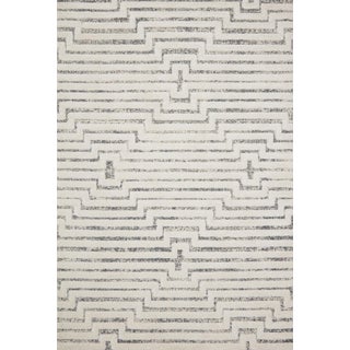 Sample - Loloi II Hagen Rug, White / Sky - 18" x 18" For Sale