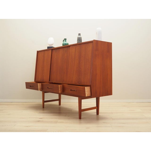 Danish Teak Highboard, 1960s For Sale - Image 6 of 18