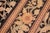 Textile Shabby Chic Floral 1990's Pak-Persian Black/Gold Wool Rug - 5'11'' X 8'11'' For Sale - Image 7 of 9