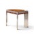 Wood Leon Rosen for Pace Mezzaluna Mid Century Steel and Rosewood Side End Table For Sale - Image 7 of 9