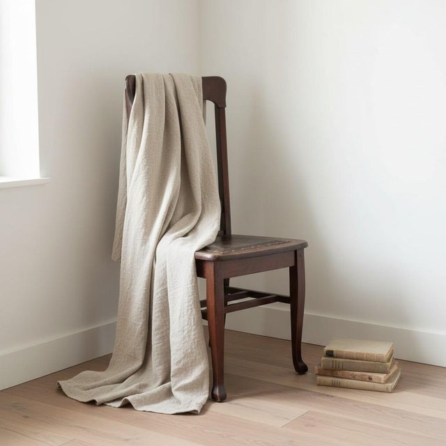 Antique Nc Chair-Leather Seat-Shaker Style-Primitive Accent Chair-Farm-Wood-Desk For Sale - Image 6 of 11