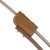 Nova of California Melmar Arc Floor Lamp - Weathered Brass and Walnut, Dimmer Switch, V-base For Sale - Image 4 of 12