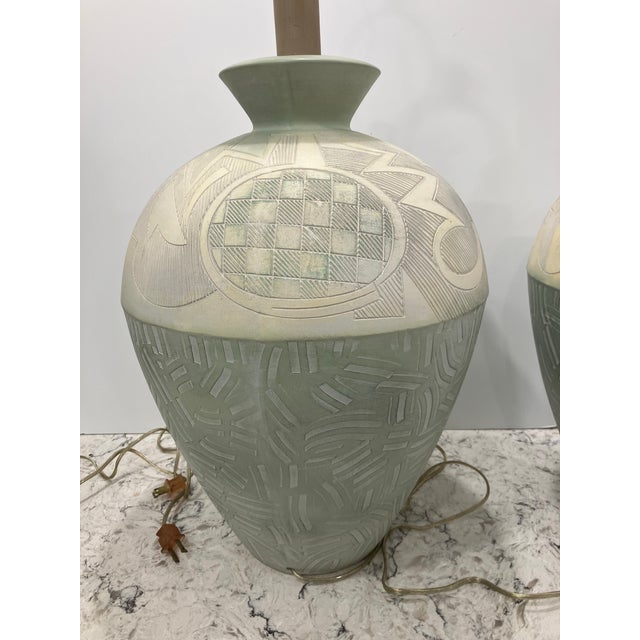 Pair of Vintage California Lamps For Sale In Boston - Image 6 of 12
