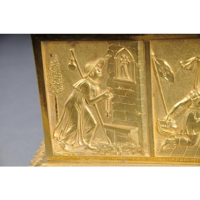 Empire Gilt Bronze Mantel Clock, Pairs, France, 1850 For Sale - Image 18 of 18