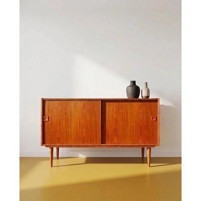Mid-Century Modern Danish Teak Sideboard, 1950s For Sale - Image 3 of 3