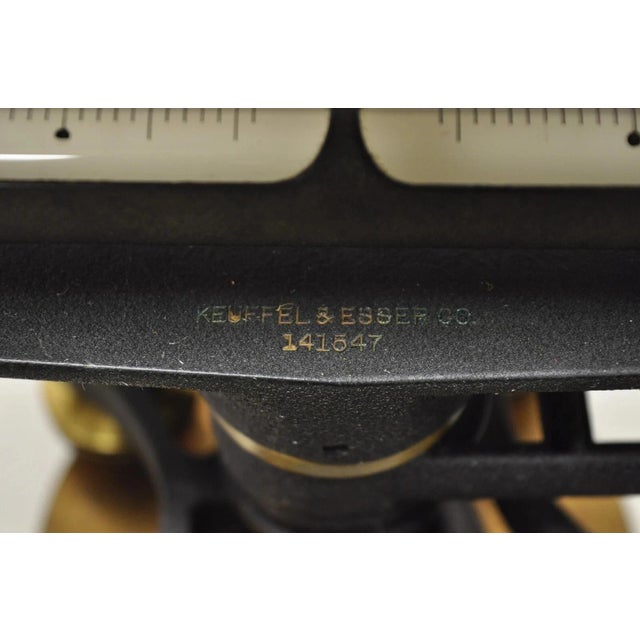 Antique Keuffel & Esser Co 141547 Surveyors Compass in Case W Wooden Tripod Base For Sale In Philadelphia - Image 6 of 12