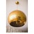 Handcrafted with a brilliant natural brass finish and an organic perforated design this pierced metal sphere pendant is...