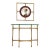1940s Mid-Century Italian Renaissance Style Console and Etched, Hand-Painted Mirror For Sale