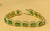 18 Carat Emerald Cut Emerald and Diamond Tennis Bracelet 14 Karat Yellow Gold For Sale - Image 9 of 18