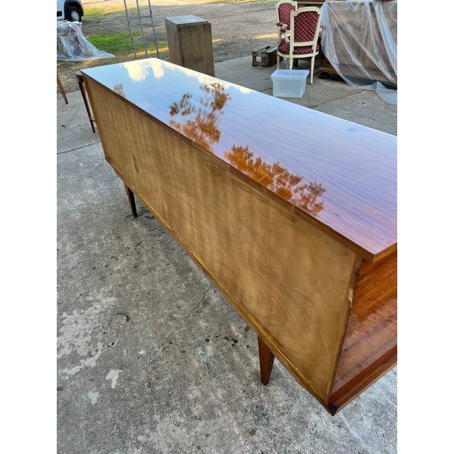 Amber French Art Deco 1930's Light Macassar Sideboard For Sale - Image 8 of 12
