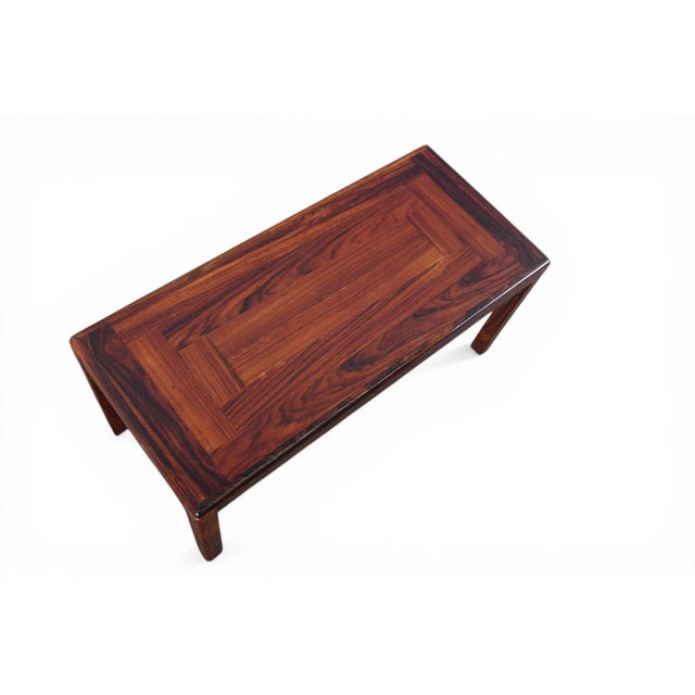 Wood Vejle Stole Møbelfabrik Danish Rosewood Coffee Table, 1970s For Sale - Image 7 of 8