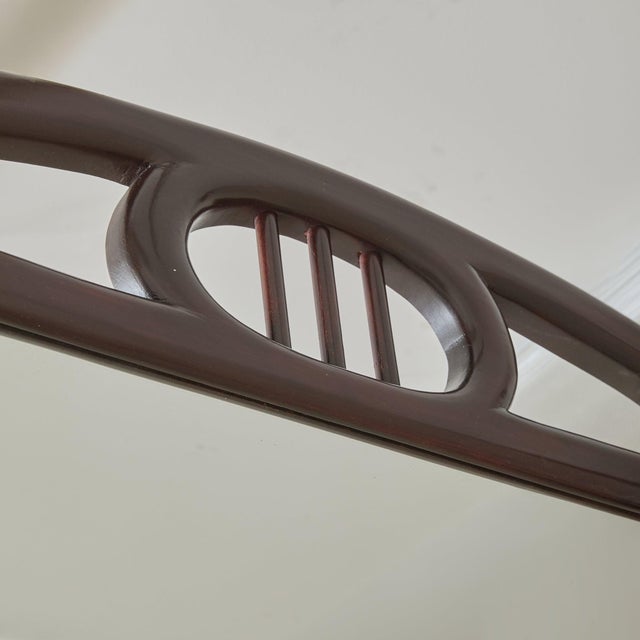 Austrian Art Nouveau Mahogany Floor Mirror, 1910s For Sale - Image 9 of 11