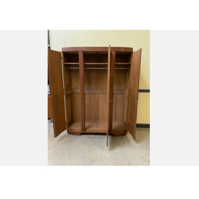 Vintage Art Deco Wardrobe, 1935 For Sale - Image 3 of 12