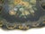 Metal Antique Hand-Painted Floral Tole Tray For Sale - Image 7 of 11