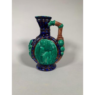 Albert Ernest Carrier Belleuse (1824-1884) Ceramic Ewer. For Sale