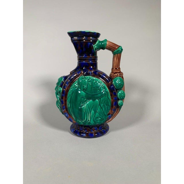 Albert Ernest Carrier Belleuse (1824-1884) Ceramic Ewer. For Sale
