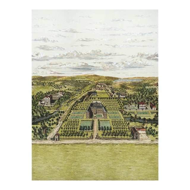 Schumacher X Johnson Hartig Mr. Darcy's 3 Panel Set In Pemberly Green For Sale