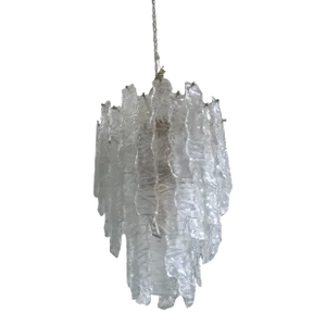 Large Midcentury Murano Chandelier in the Manner of Toni Zuccheri for Venini