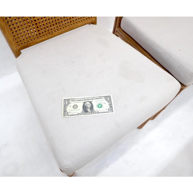 Set of 6 Mid Century Modern McGuire Cane 7 Rattan Dining Chairs MINT For Sale - Image 14 of 15