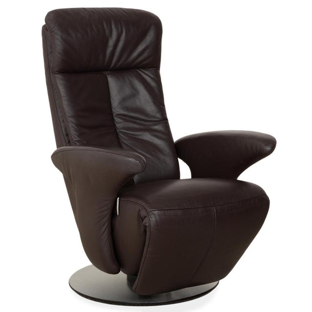 Brown Leather Armchair from Hukla For Sale - Image 12 of 12