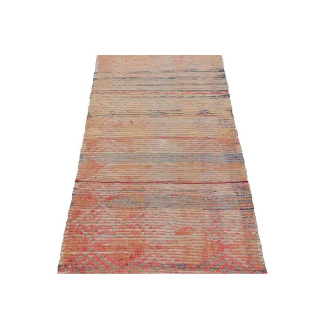 Traditional Vintage Moroccan Runner With Polychromatic Geometric Stripes, From Rug & Kilim For Sale - Image 3 of 7