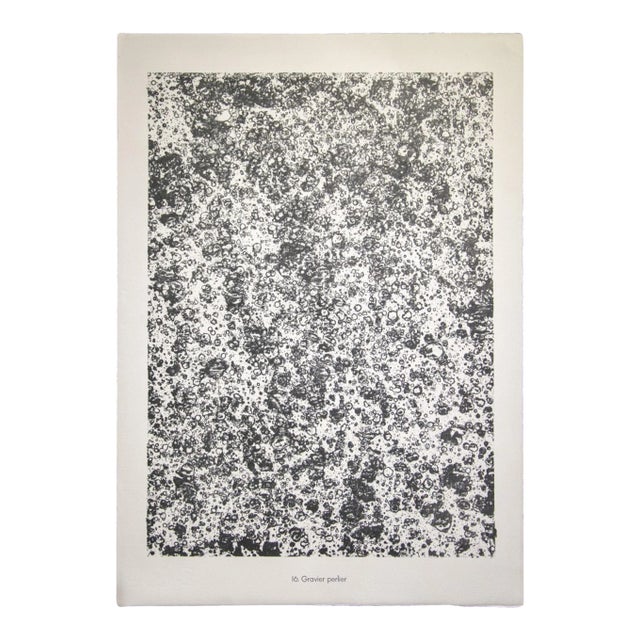 Jean Dubuffet - Gravel Perlier - from Water, Stones, Sand - Original Lithograph - 1959 For Sale