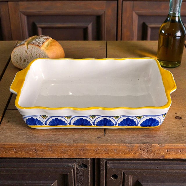 The Mesa International handcrafted casserole dish is a stunning piece of decorative cookware made in Hungary. The blue,...