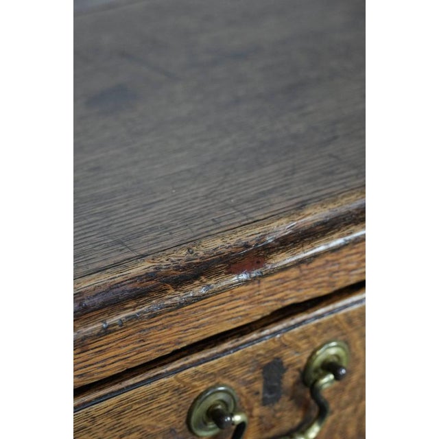 Antique English Oak Chest of Drawers, 18th Century For Sale - Image 15 of 18