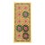 Large Yellow Cotton Suzani With Bold Round Medallions For Sale