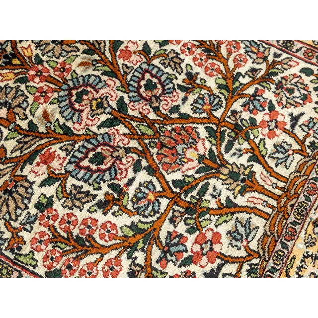 1960s Vintage Ghom Rug For Sale - Image 5 of 11