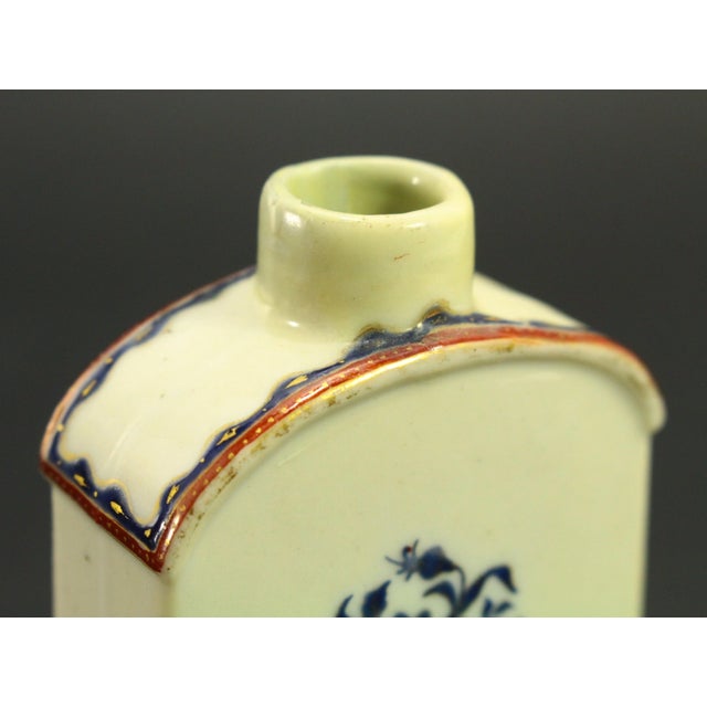 18th Century Qianlong Period Chinese Blue & White Fine Porcelain Miniature Tea Caddy For Sale - Image 9 of 12