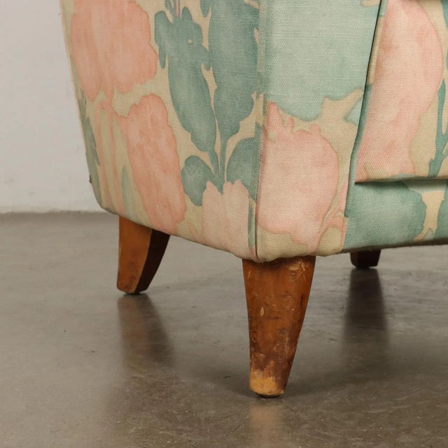 Set of Vintage Bergère Armchairs in Fabric, Italy, 1950s For Sale - Image 6 of 11