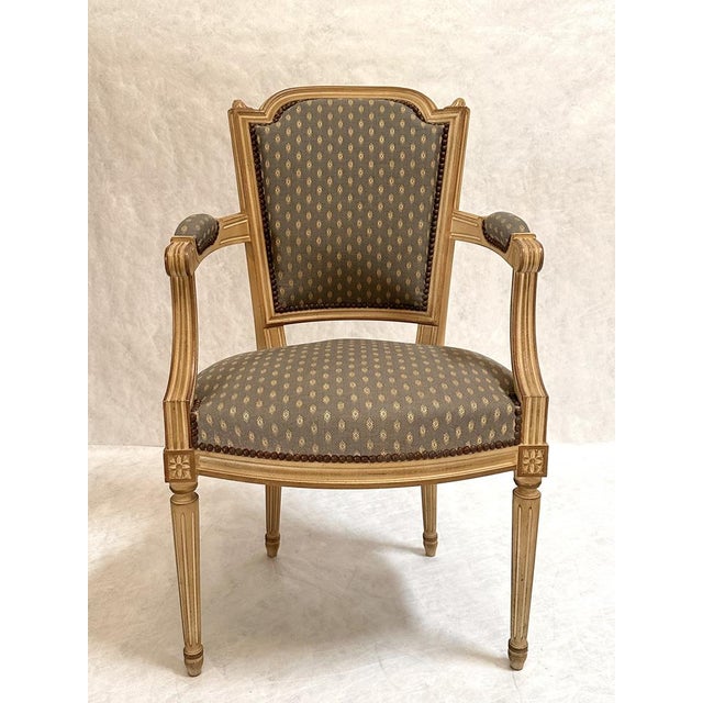Louis XVI Marie Antoinette Armchair, 1990s For Sale - Image 6 of 6