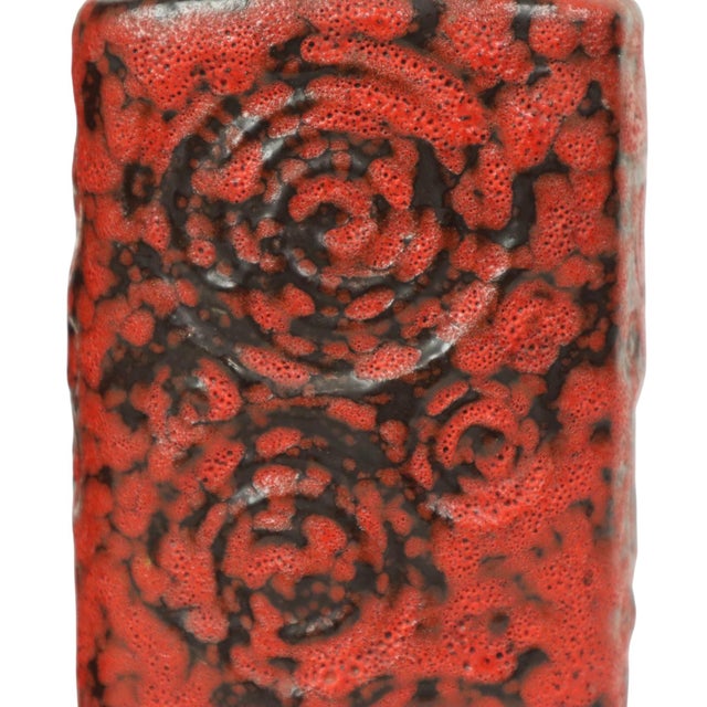 Red Fat Lava Vases from Scheurich Jura, West Germany, 1960s, Set of 2 For Sale - Image 10 of 14