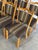 Wood In Style of Henning Kjærnulf Oak Dining Chairs Set of 6 With Striped Upholstery 1970s For Sale - Image 7 of 11