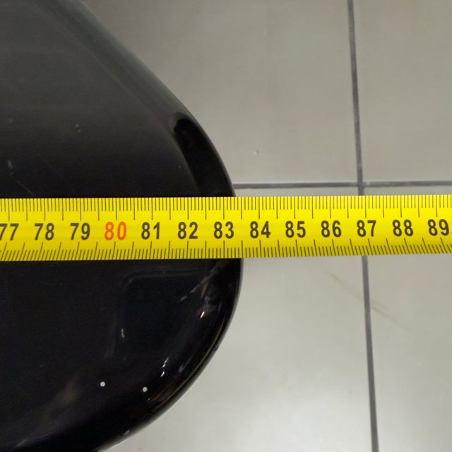 Black Console Table in Black Lacquered Wood For Sale - Image 8 of 11