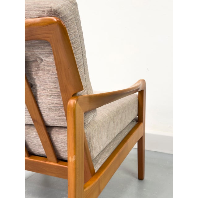 Vintage Cherrywood Lounge Chairs, 1960s, Set of 2 For Sale - Image 12 of 18