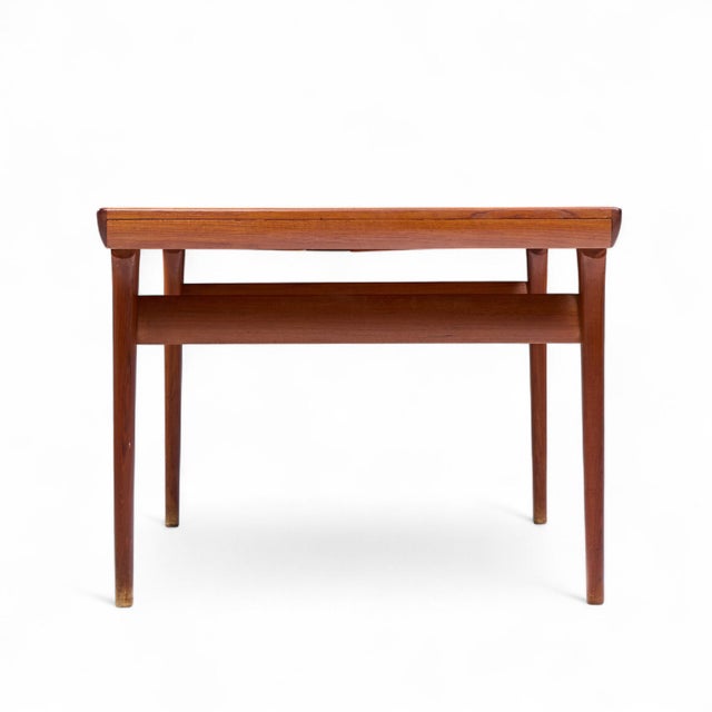 Mid 20th Century Kofod Larsen for Faarup Møbelfabrik Mid Century Teak Hidden Leaf Expanding Dining Table For Sale - Image 5 of 11