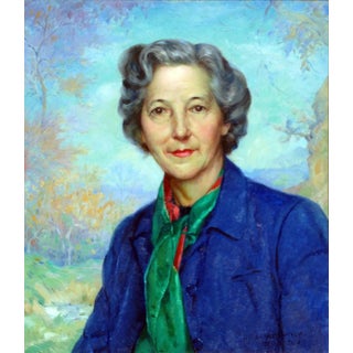 Abel George Warshawsky "Portrait of the Artist Doris Rohr" Painting For Sale