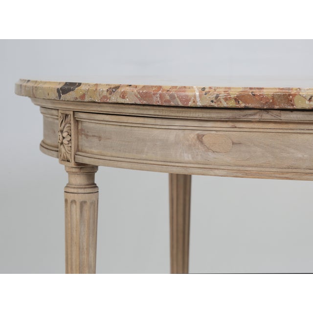 Antique French Louis XVI Round Dining Table, Game Table or End Table C1900's For Sale - Image 9 of 12