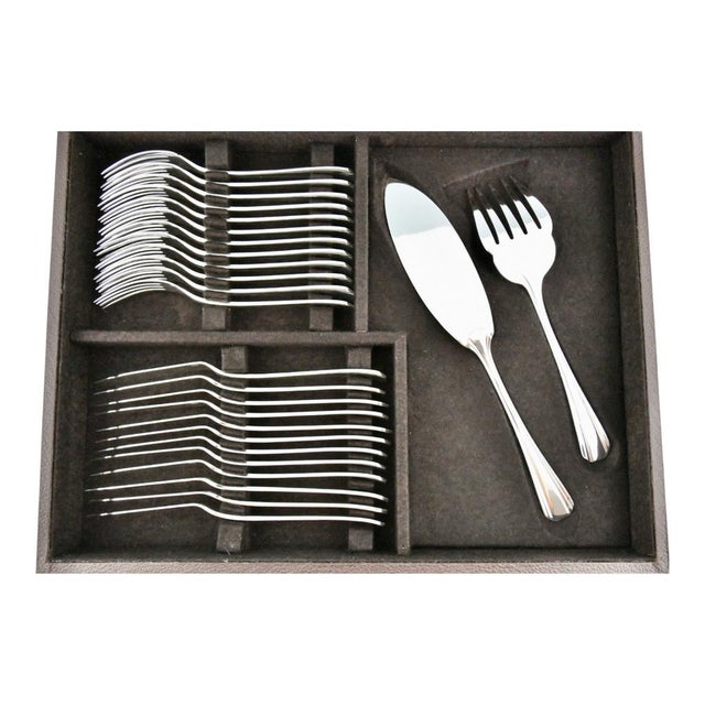 1960s Art Deco Flatware Set by Luc Lanel for Christofle, 1929, Set of 118 For Sale - Image 5 of 10