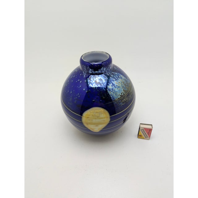 Large Vintage Studio Glass Vase by Jiri Suhajek for Cristallex, 1980 For Sale - Image 6 of 10