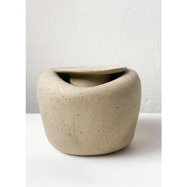 In the cabinet iii decorative ceramic vase by lillian tørlen unique piece. Dimensions: d 12 x w 14 x h 10 cm. Materials:...