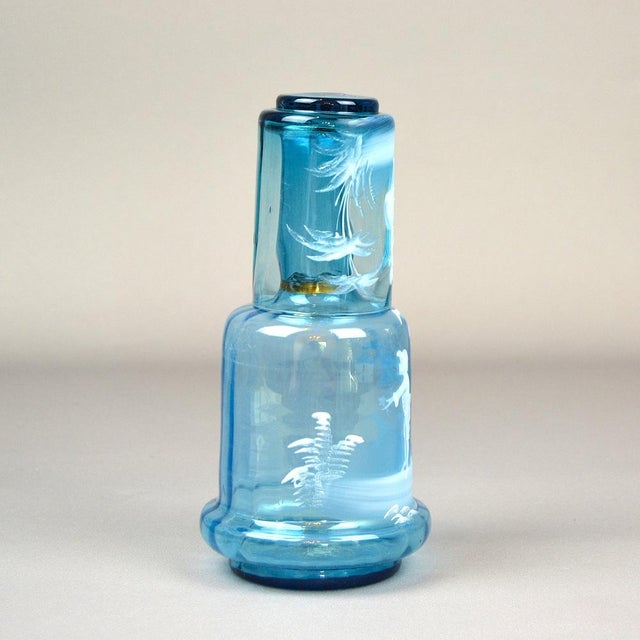 Victorian Decanter with Glass, Set of 2 For Sale - Image 3 of 12