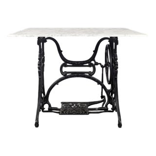 Bistro Table with Cast Iron Base For Sale