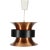 Brass & Orange Ceiling Lights by Bent Nordsted for Lyskaer Belysning For Sale - Image 4 of 7