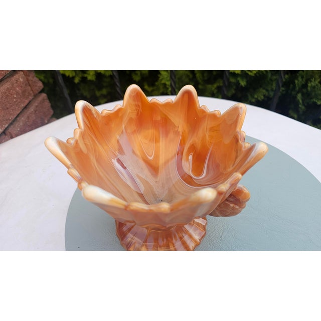 1930s Art Deco Glass Cake Stand from United Glassware STS Abel, 1930s For Sale - Image 5 of 8